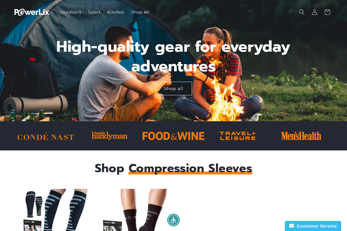 Tasty Powerlix homepage screenshot