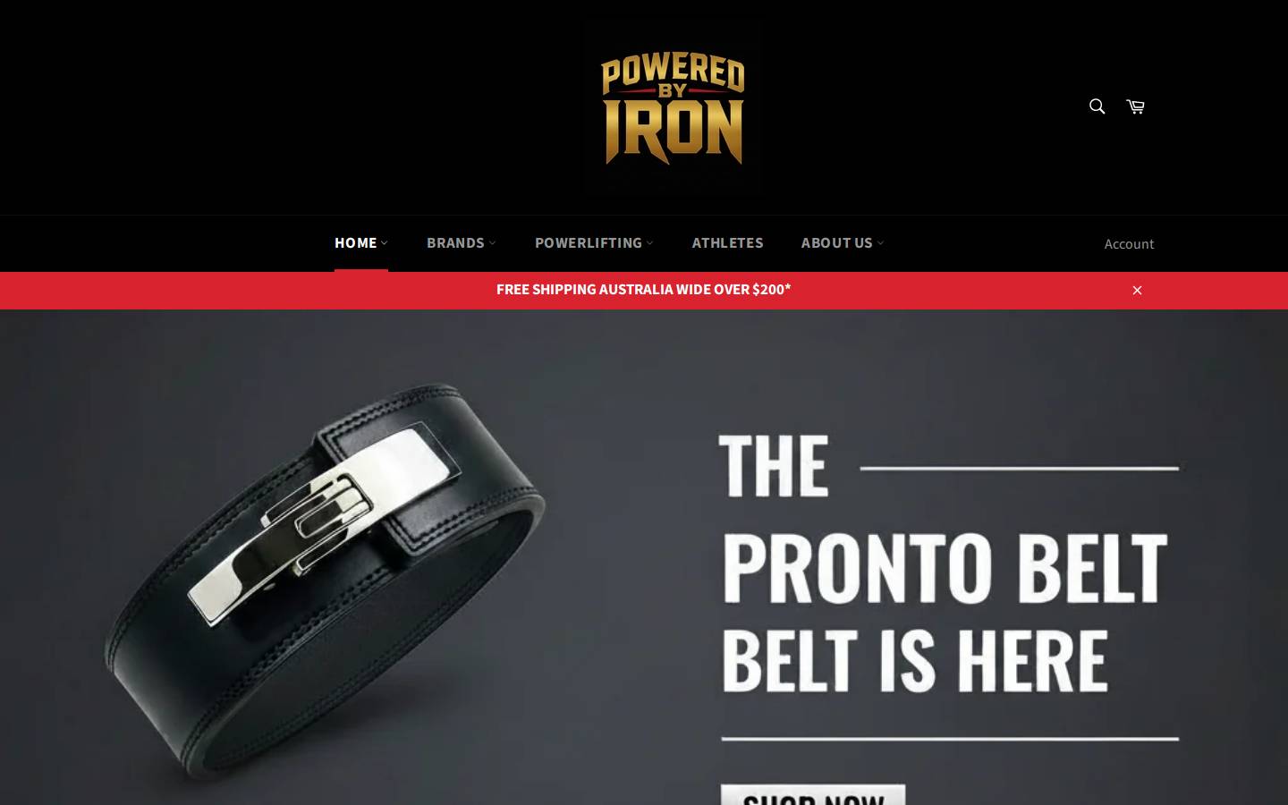 poweredbyiron.com homepage screenshot