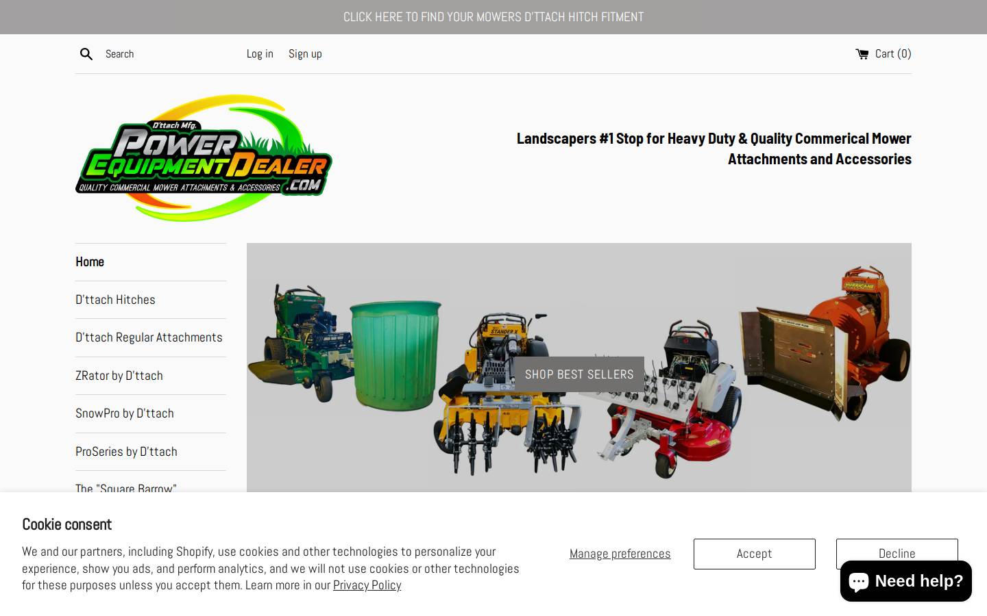 powerequipmentdealer.com homepage screenshot