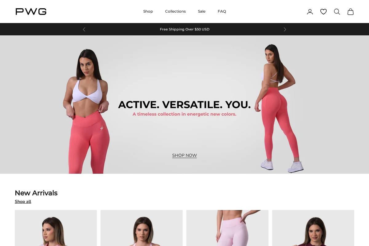 Powergymstore homepage screenshot