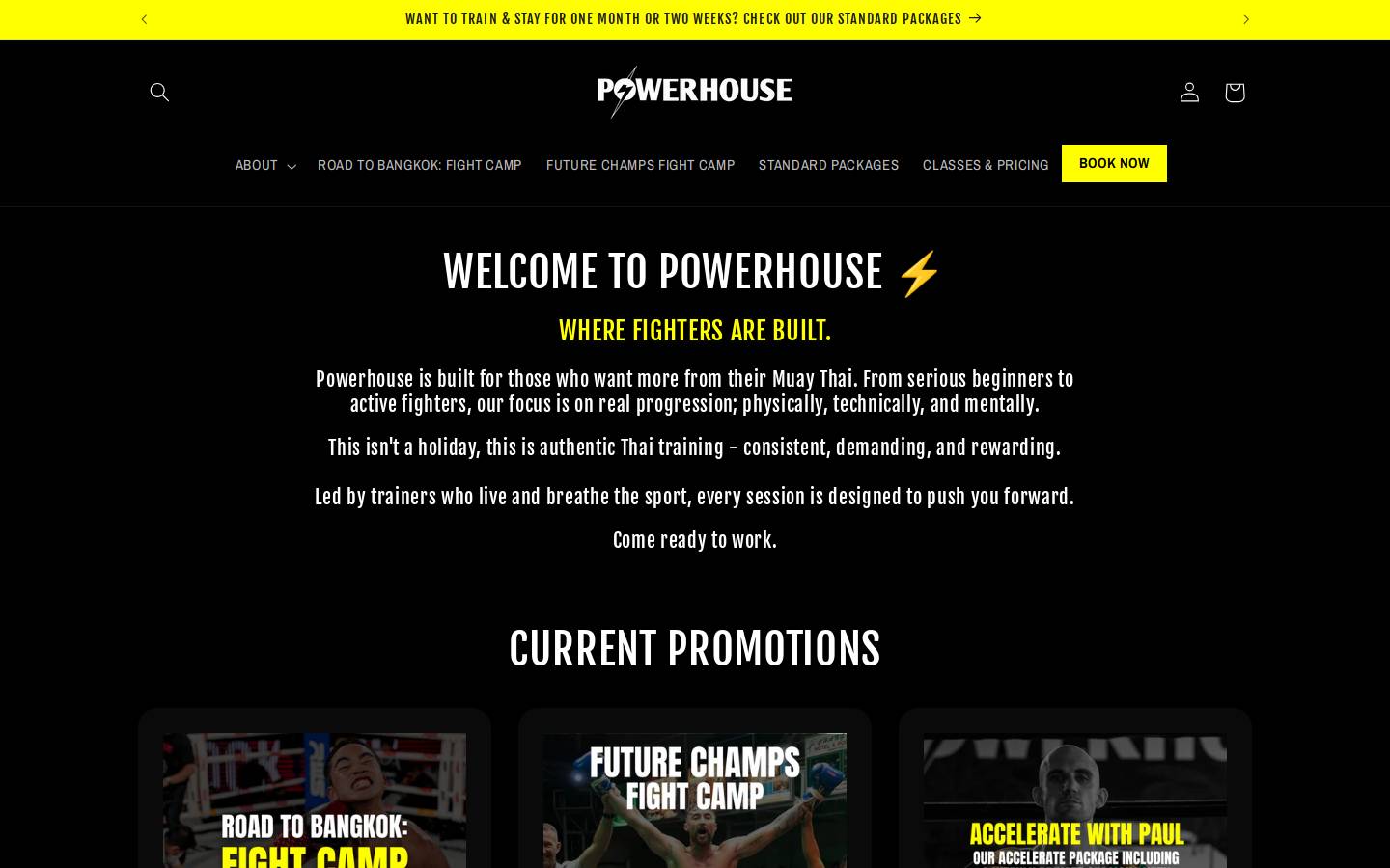 powerhousephuket.com homepage screenshot