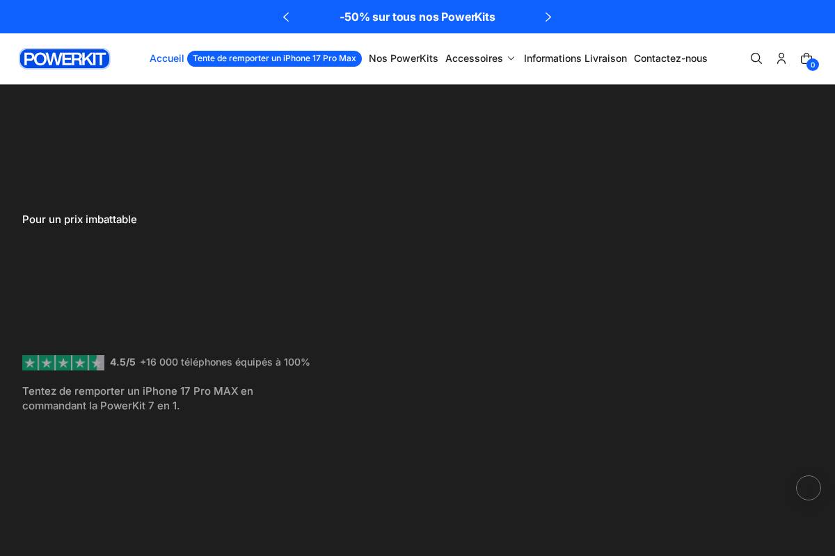 Powerkit homepage screenshot