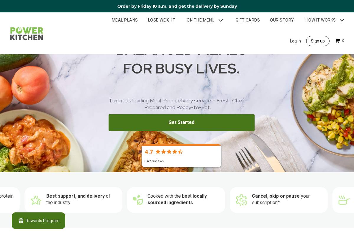 powerkitchen.ca homepage screenshot