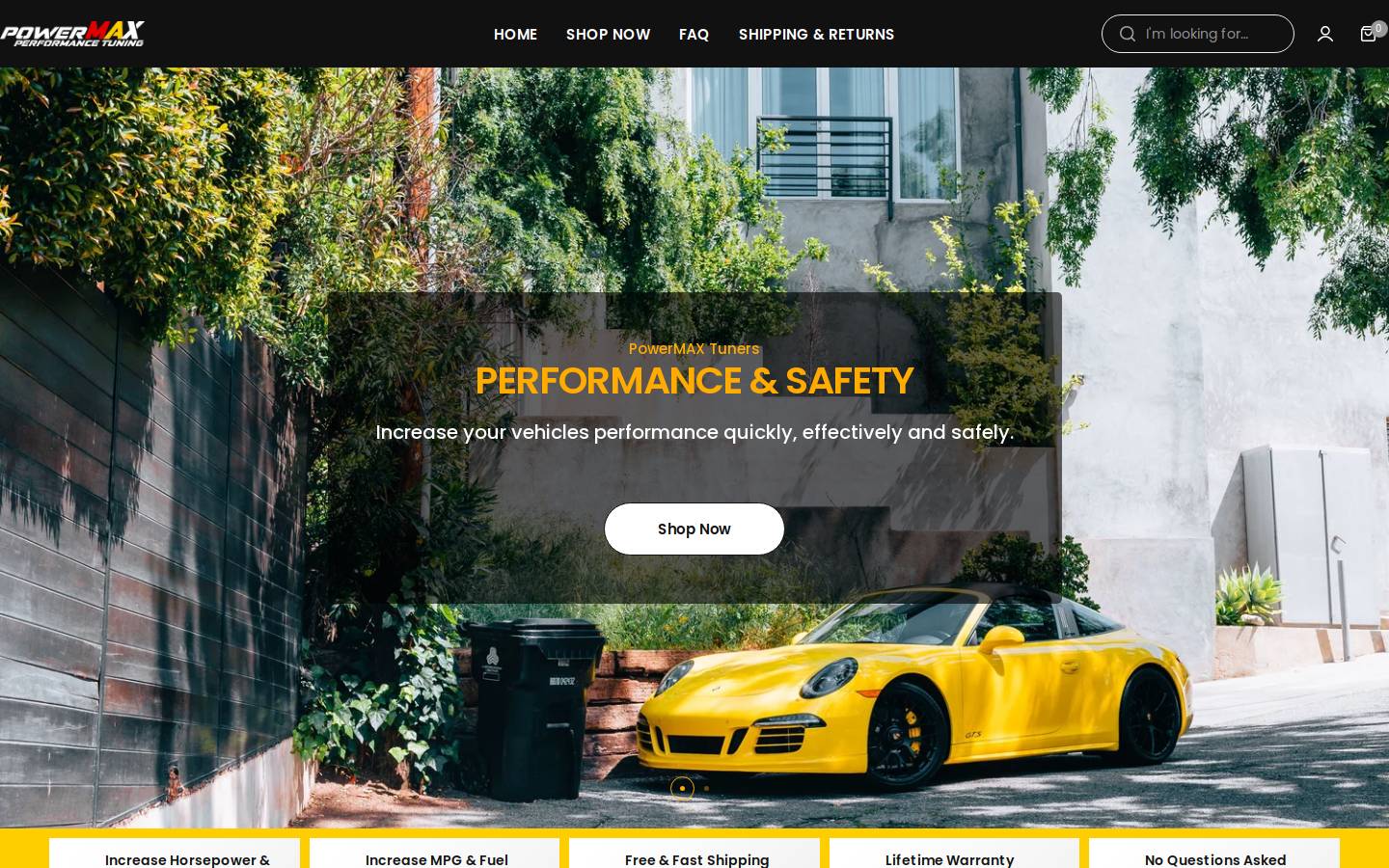powermaxtuner.com homepage screenshot