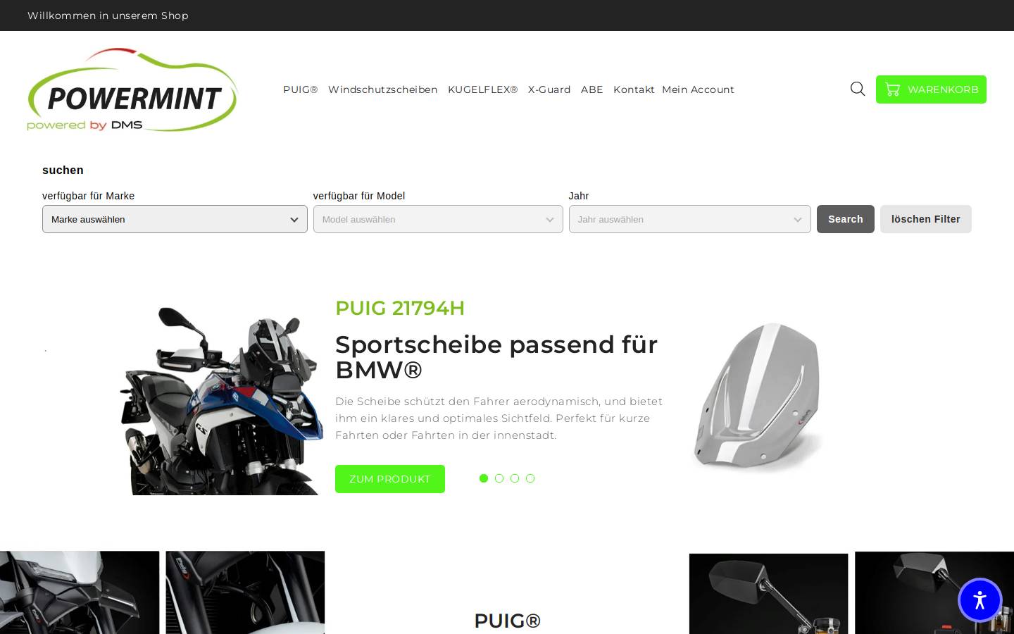powermint.de homepage screenshot