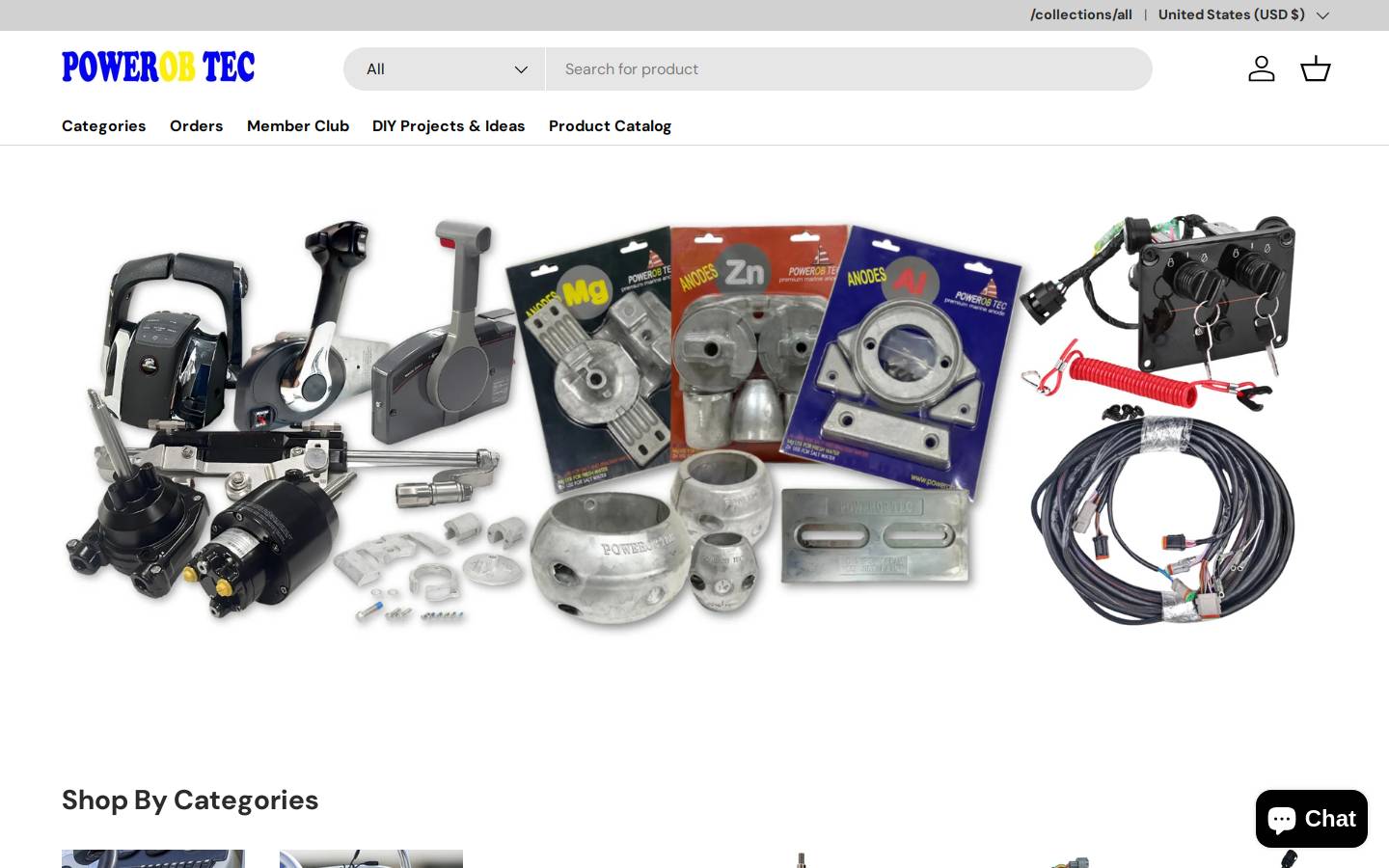 powerob.com homepage screenshot