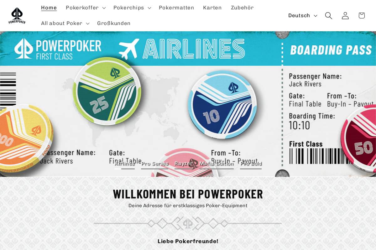 powerpoker.shop homepage screenshot