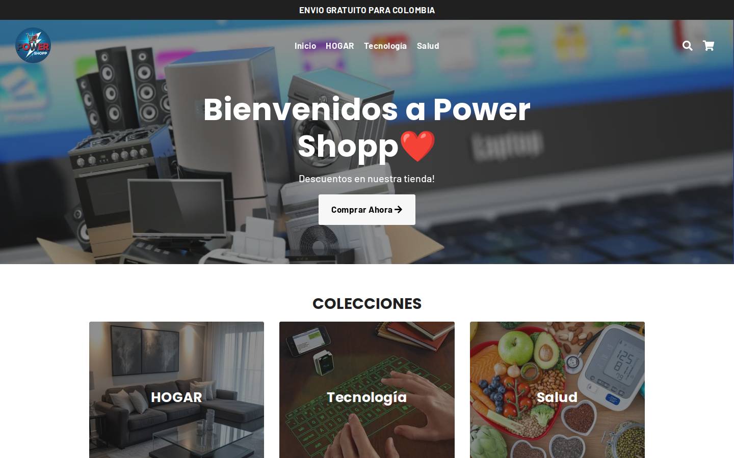 powershopp.com homepage screenshot