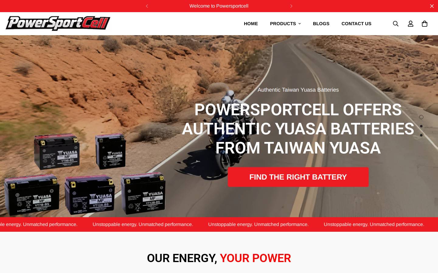 powersportcell.com homepage screenshot