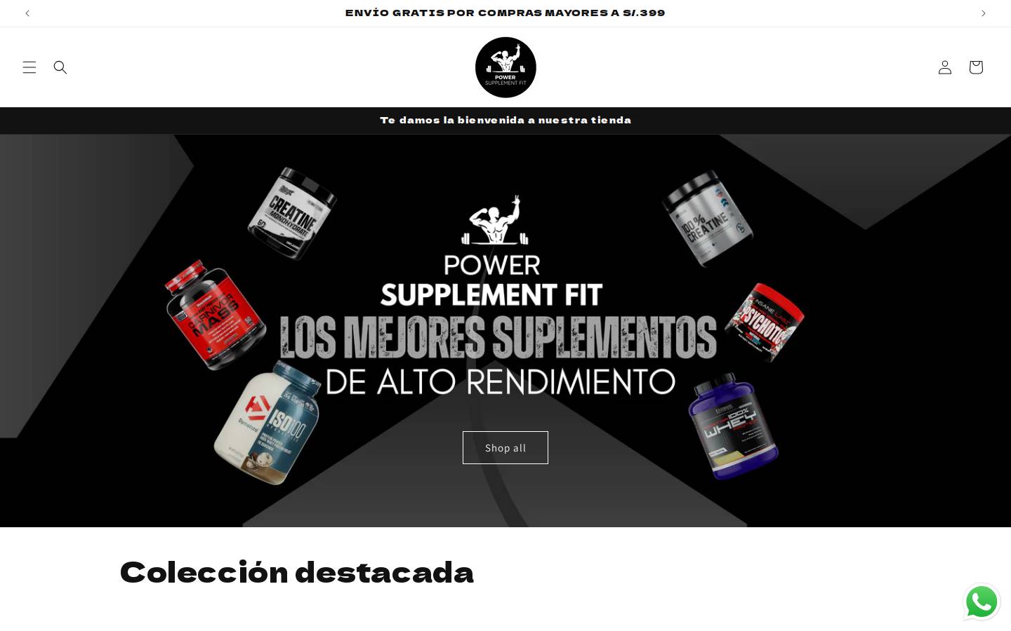 powersupplementfit.com homepage screenshot