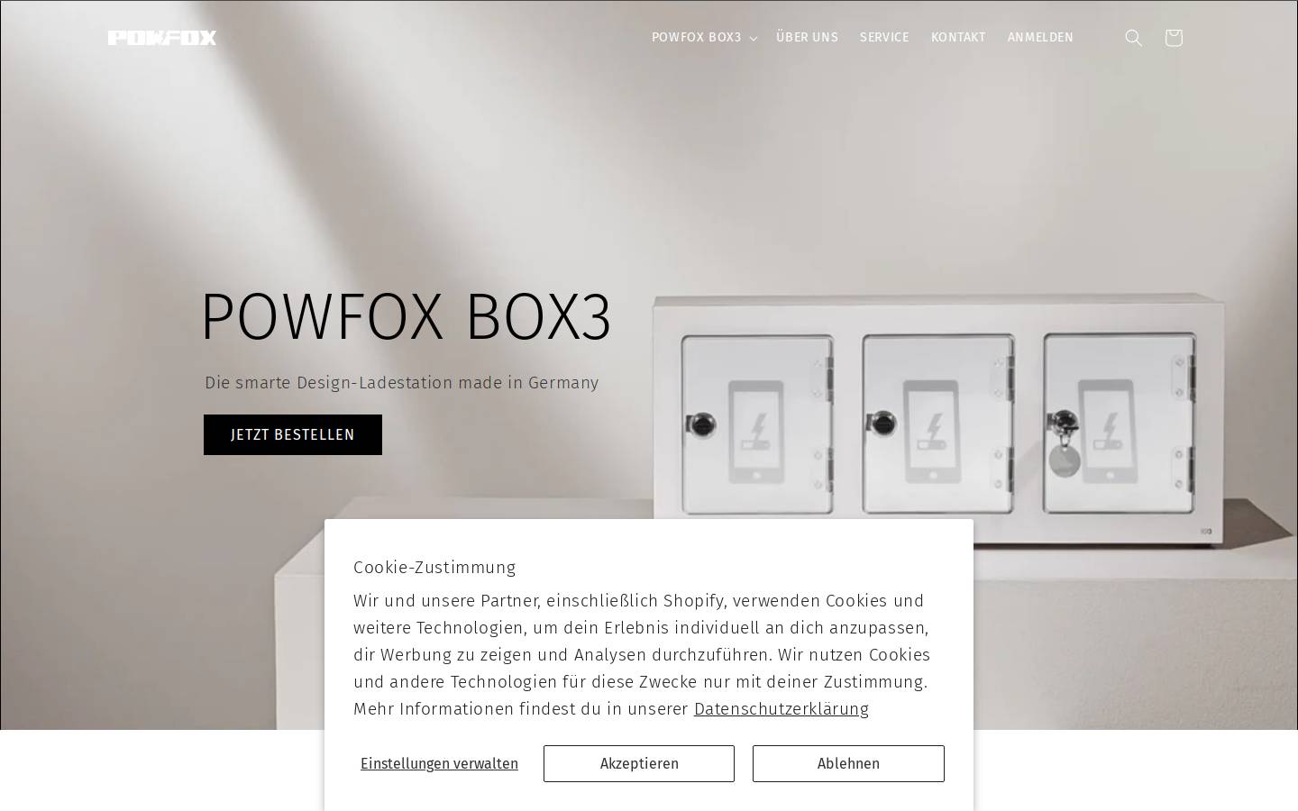 powfox.de homepage screenshot