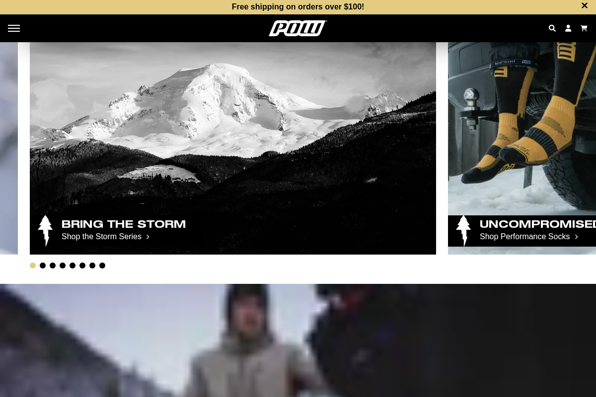 POW Gloves homepage screenshot