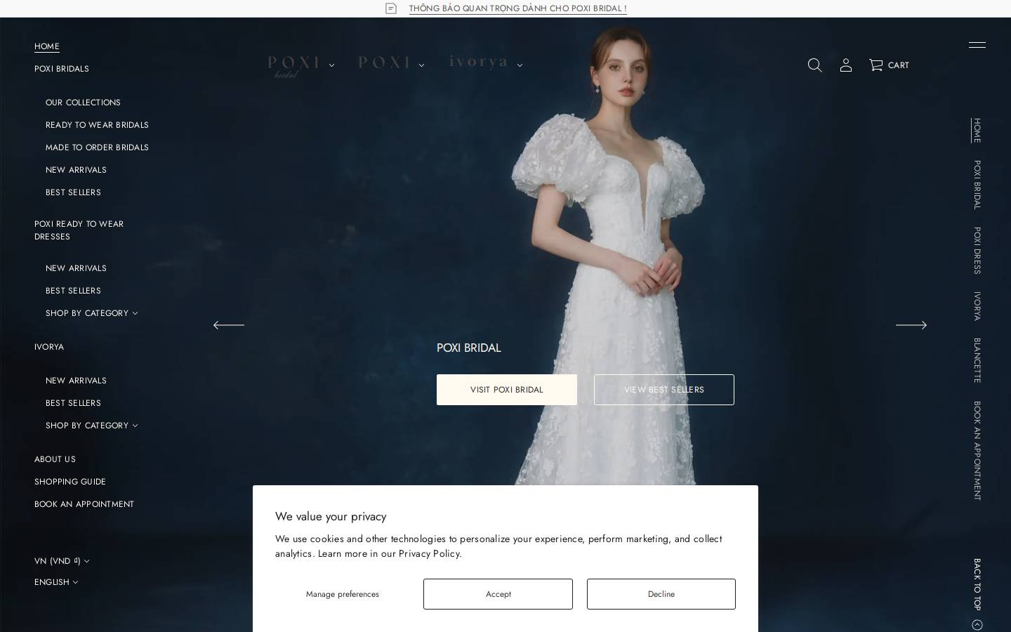 poxi.vn homepage screenshot