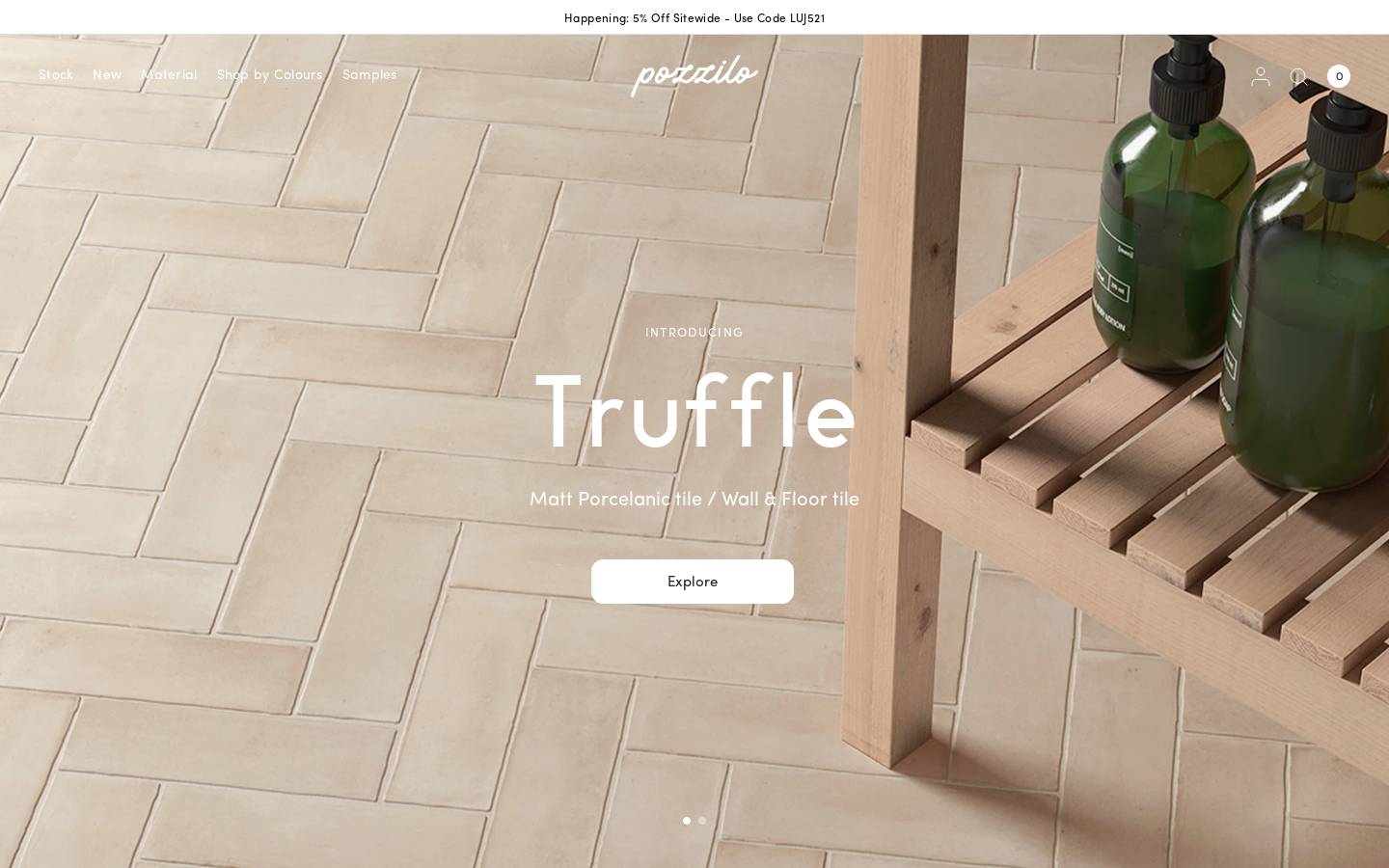 pozzilo.com homepage screenshot
