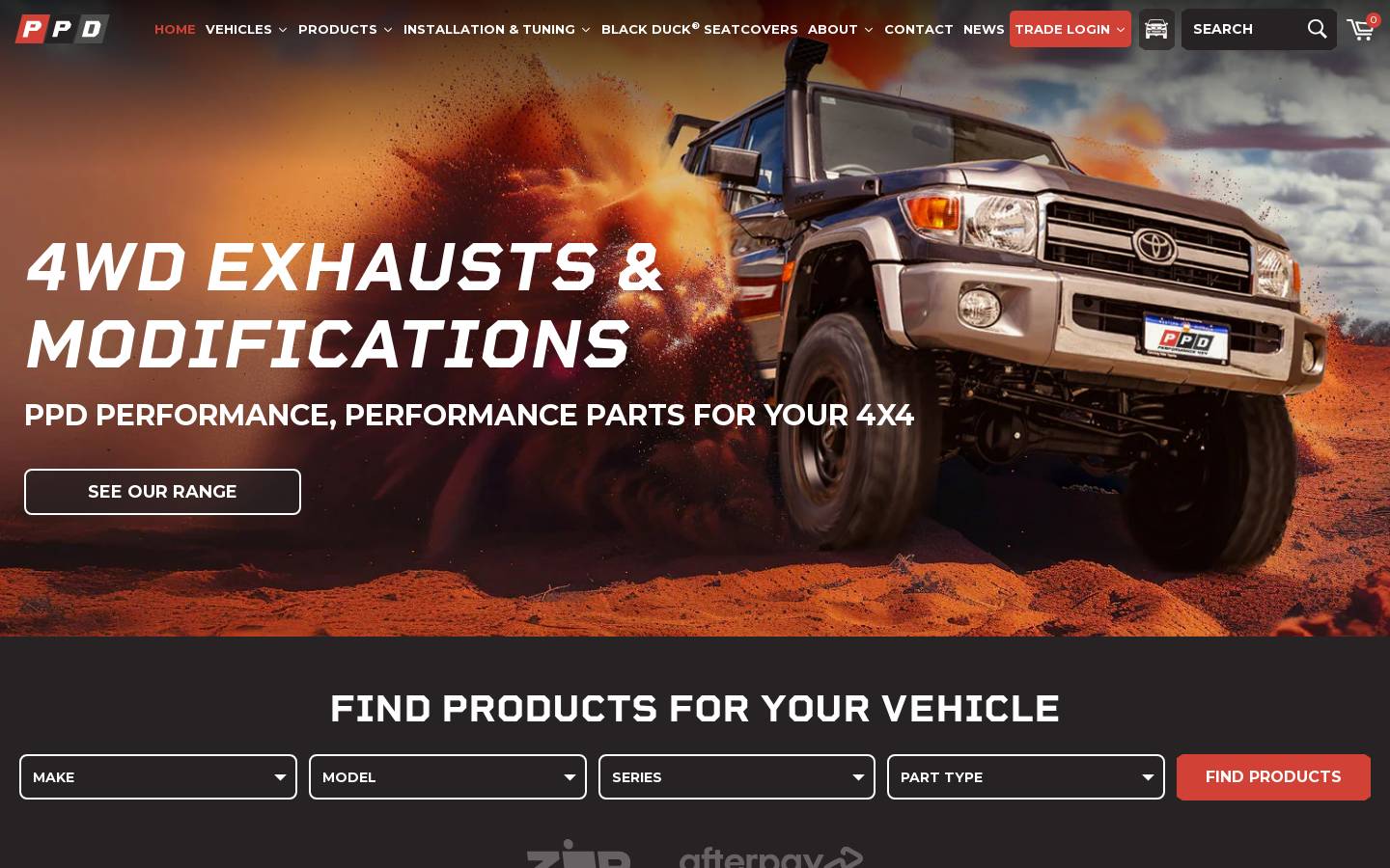 ppdperformance.com.au homepage screenshot