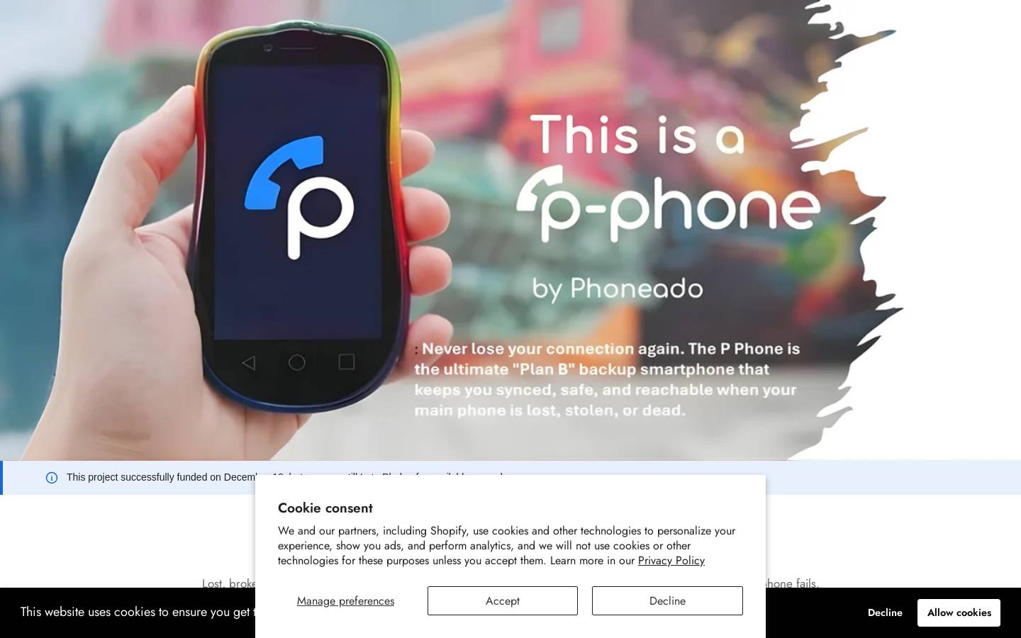 pphones.com homepage screenshot