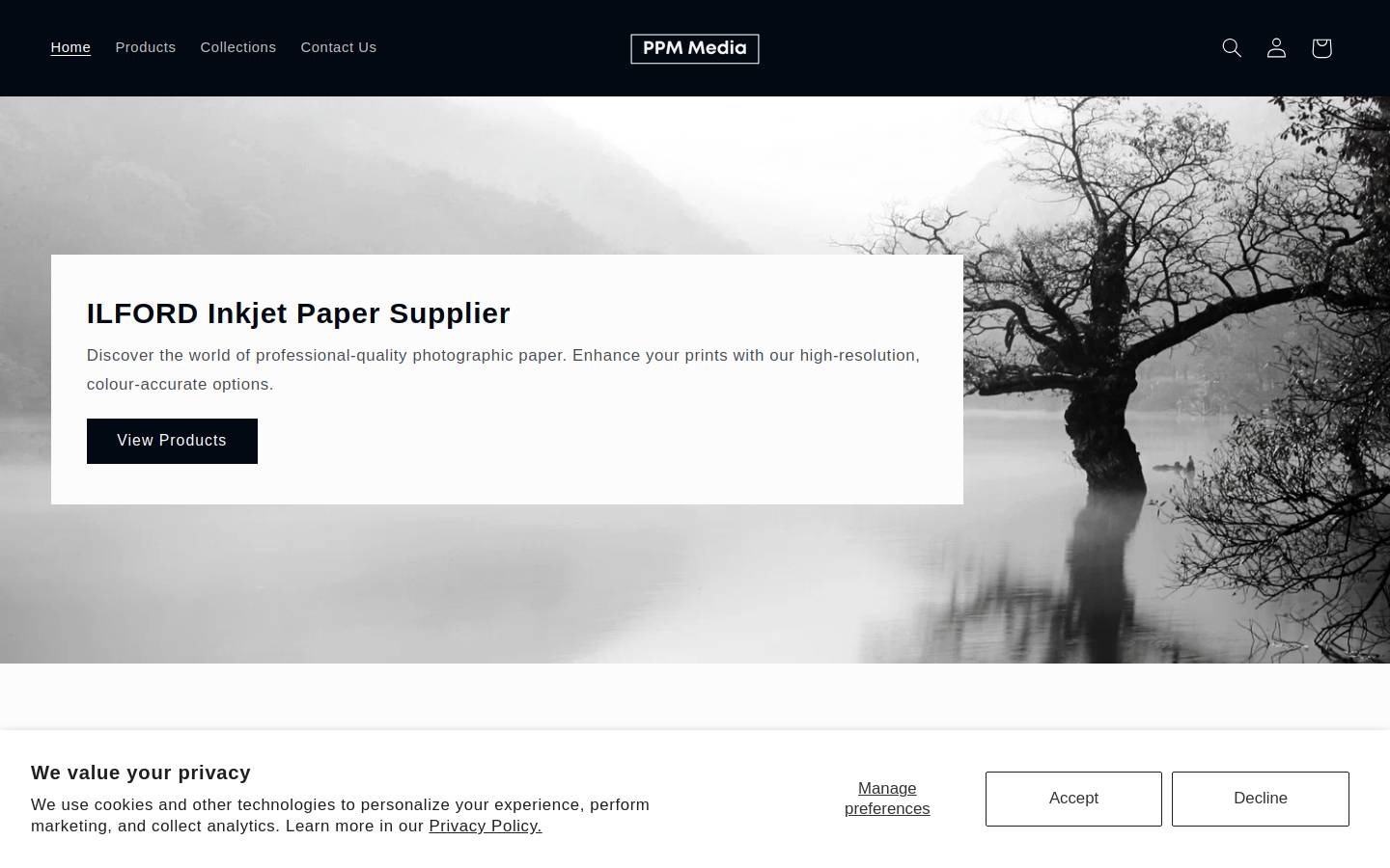 ppmmedia.co.za homepage screenshot