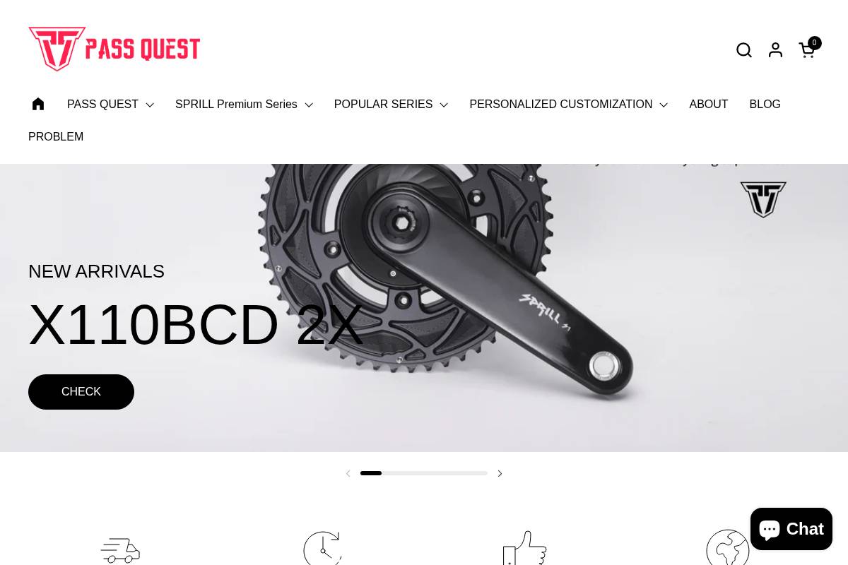 PASS QUEST homepage screenshot