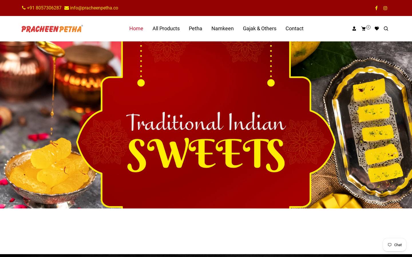 pracheenpetha.com homepage screenshot
