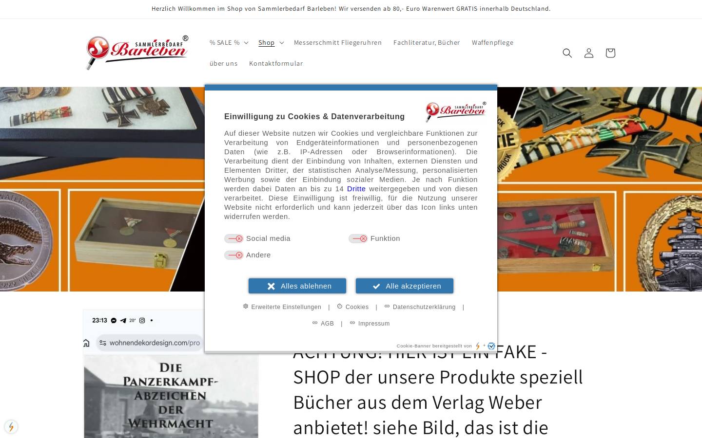praesentationsprodukte.de homepage screenshot