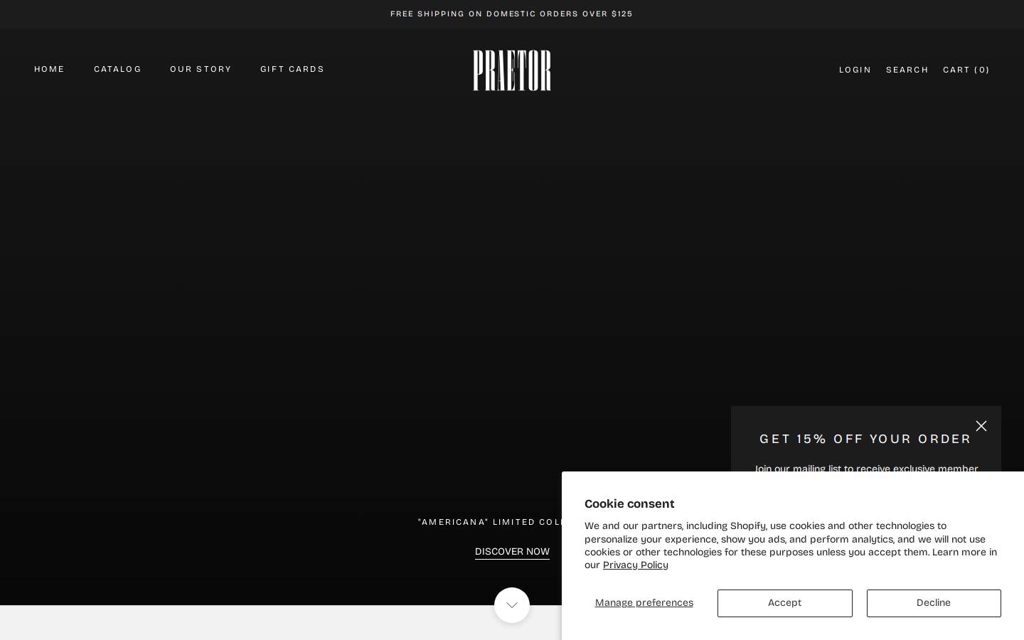 praetorcollective.com homepage screenshot