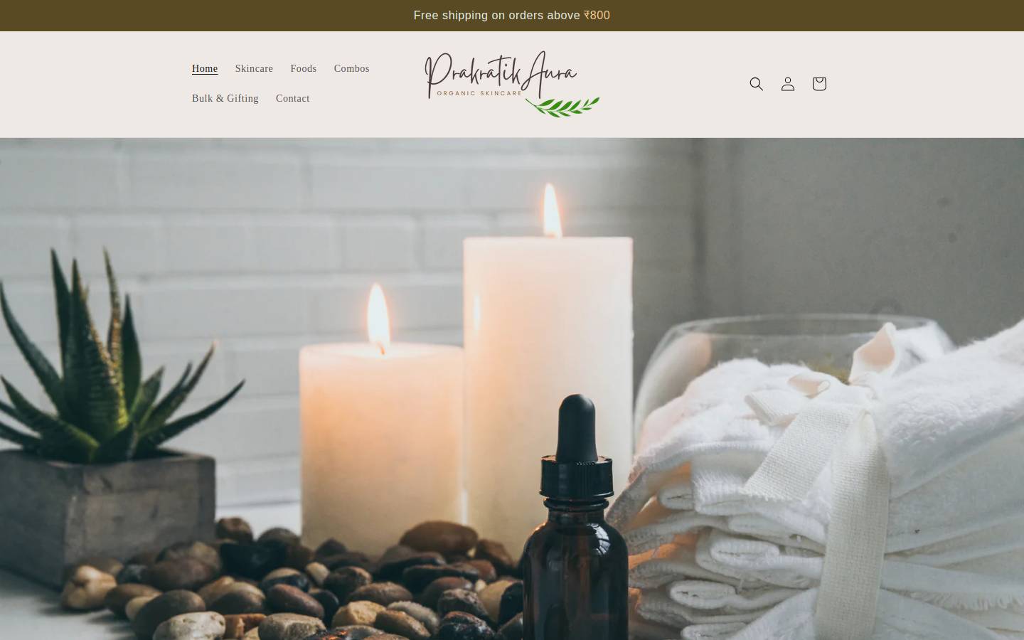 prakratikaura.com homepage screenshot