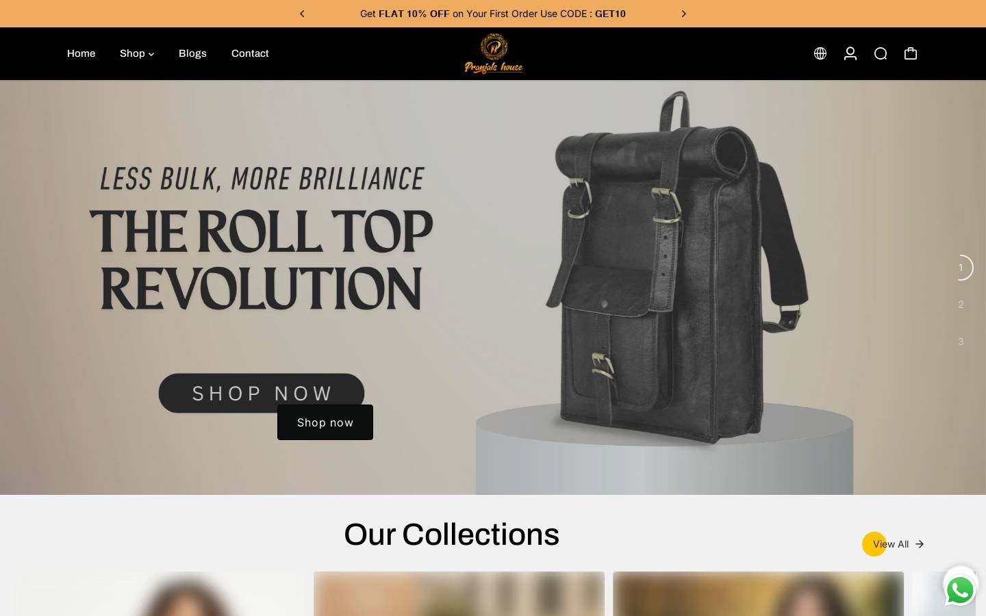 pranjalshouse.in homepage screenshot