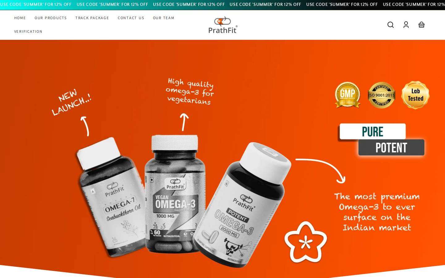 prathfit.com homepage screenshot