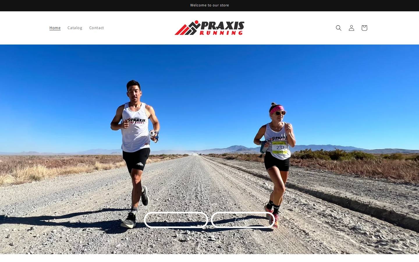 praxisrunning.com homepage screenshot