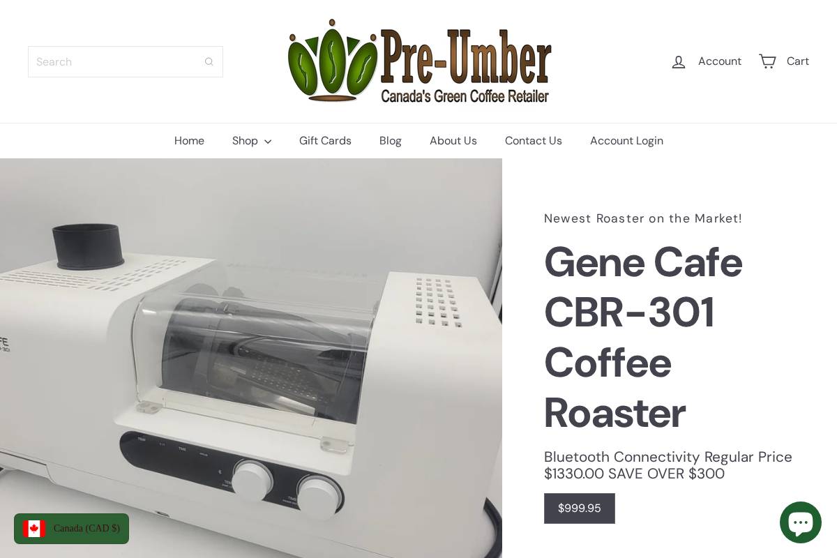 pre-umber.ca homepage screenshot
