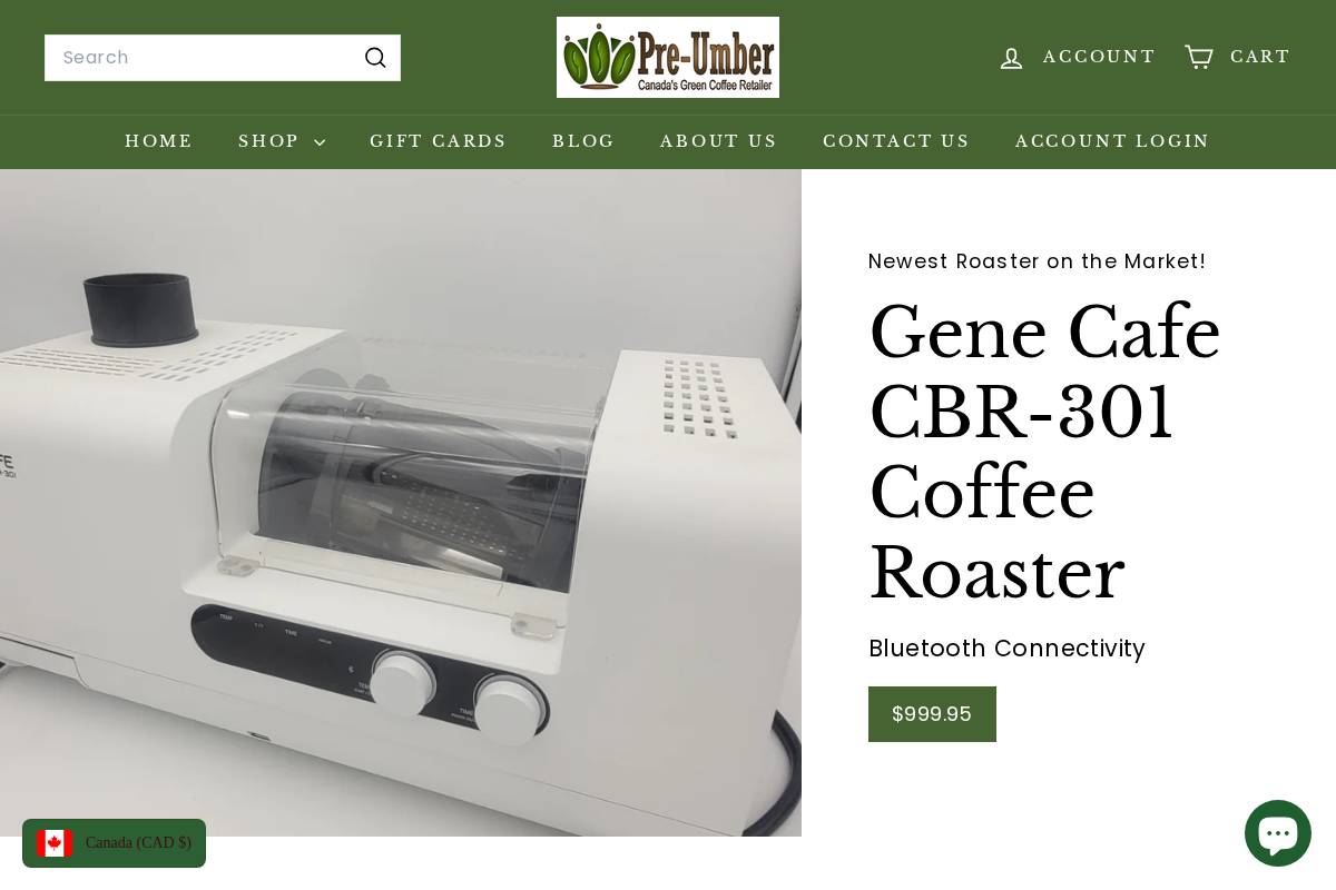 pre-umber.com homepage screenshot