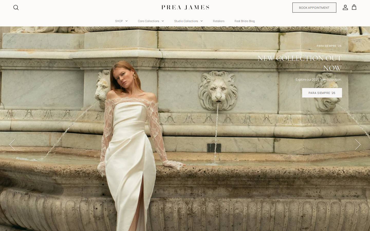 preajames.com homepage screenshot
