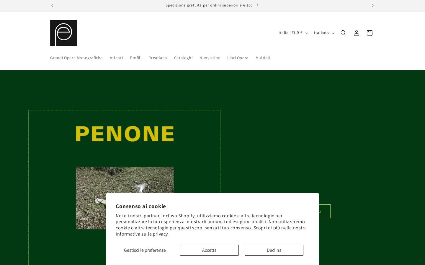 prearoeditore.com homepage screenshot