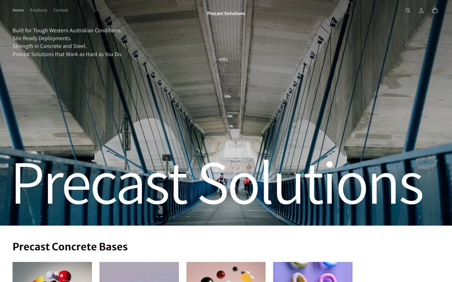 precastsolutions.com.au homepage screenshot