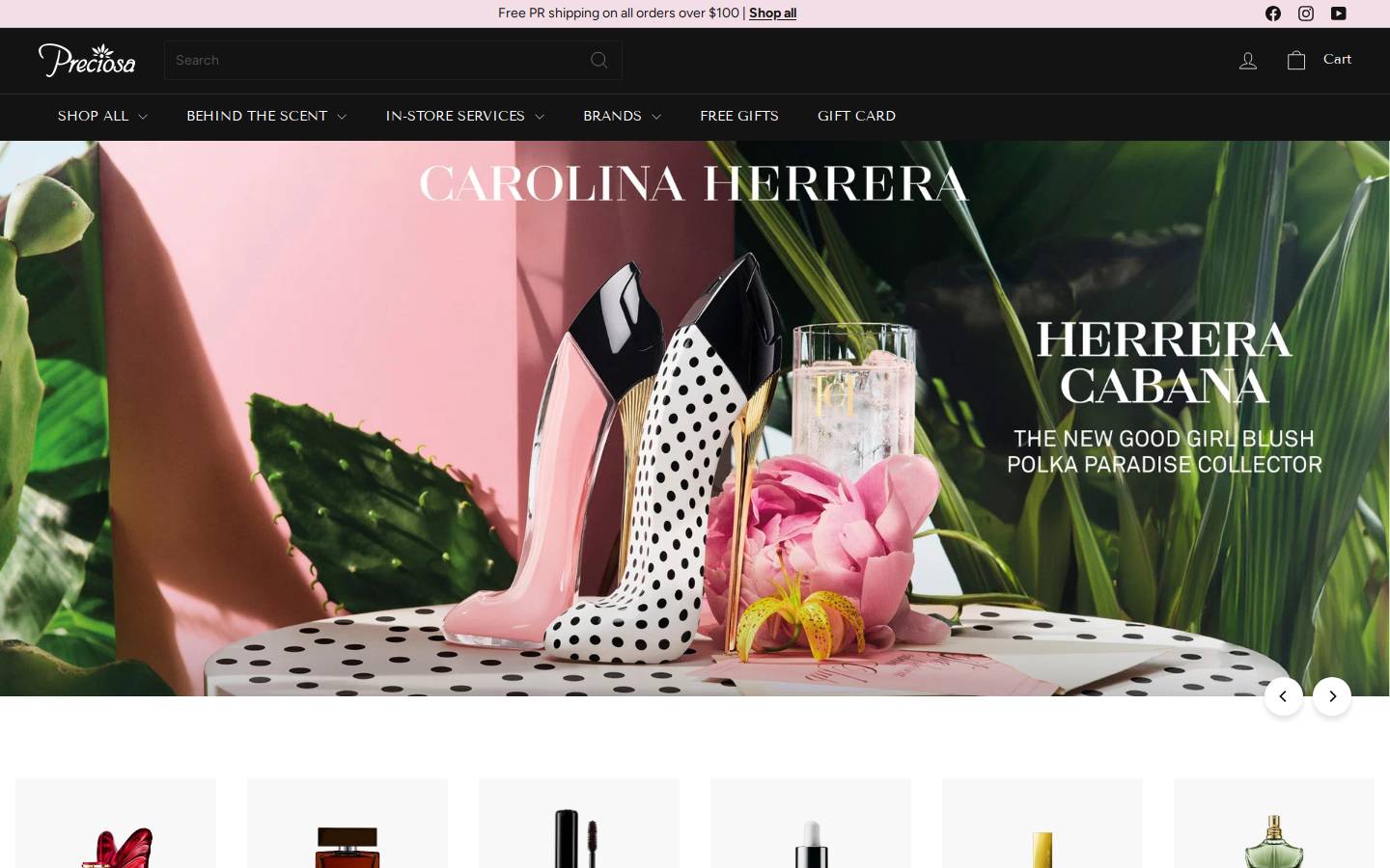 preciosapr.com homepage screenshot