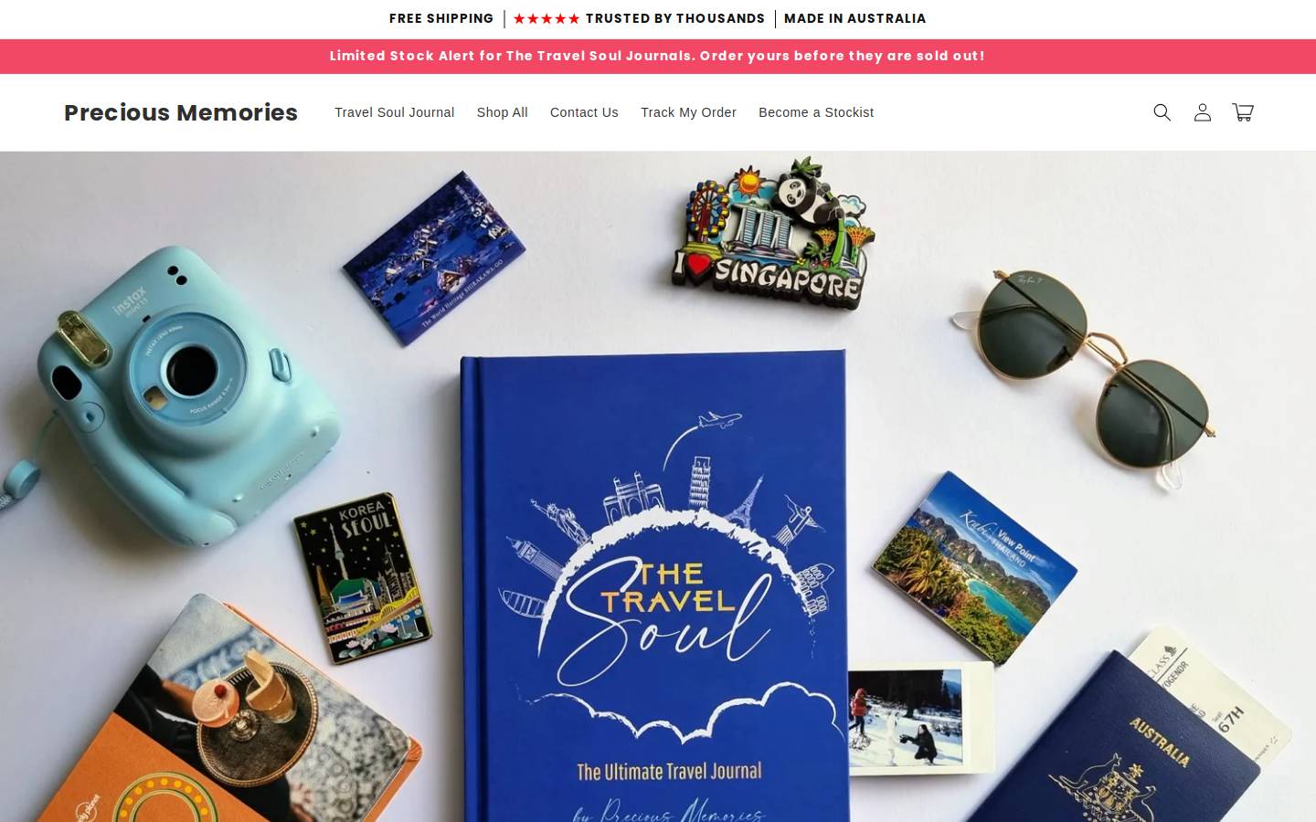 Precious Memories homepage screenshot