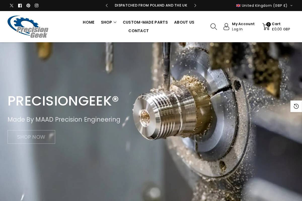 precisiongeek.eu homepage screenshot