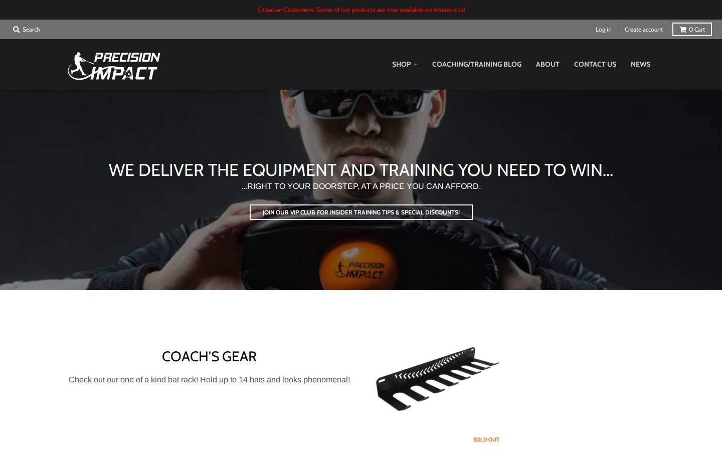 precisionimpact.ca homepage screenshot