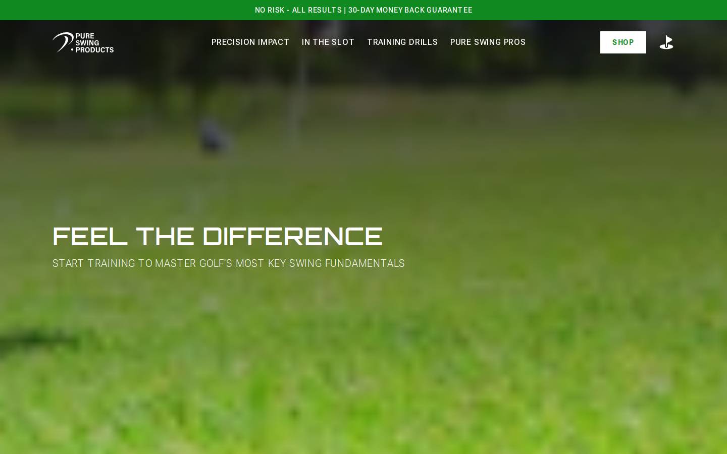 precisionimpactgolf.com homepage screenshot