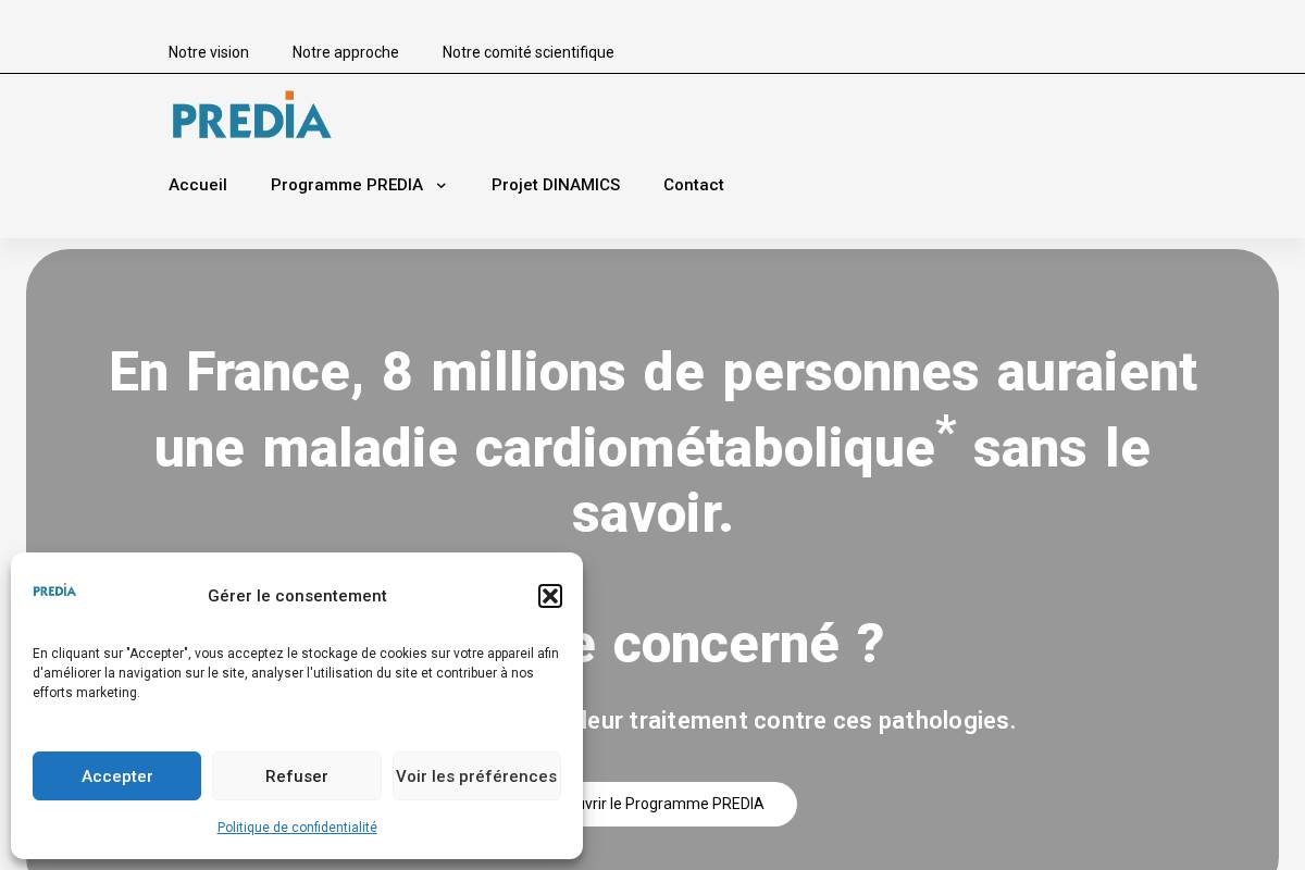 predia.org homepage screenshot