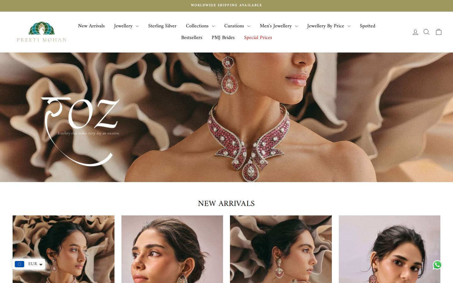 preetimohan.com homepage screenshot