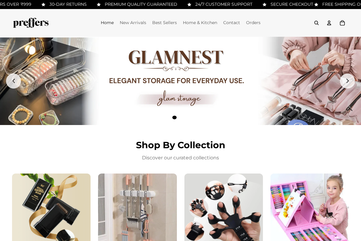 preffers.com homepage screenshot