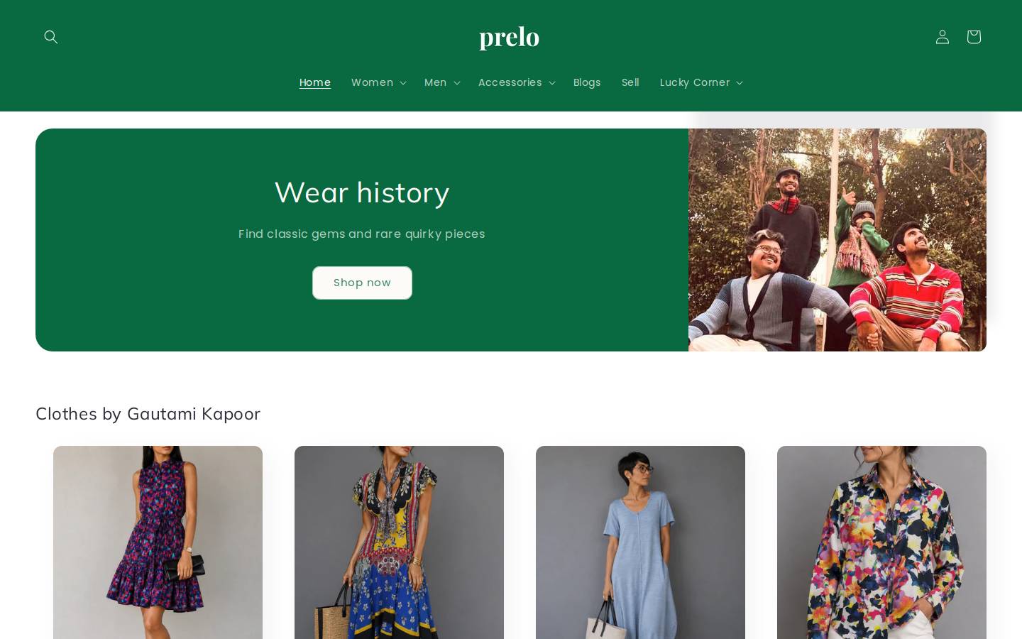 prelo.in homepage screenshot