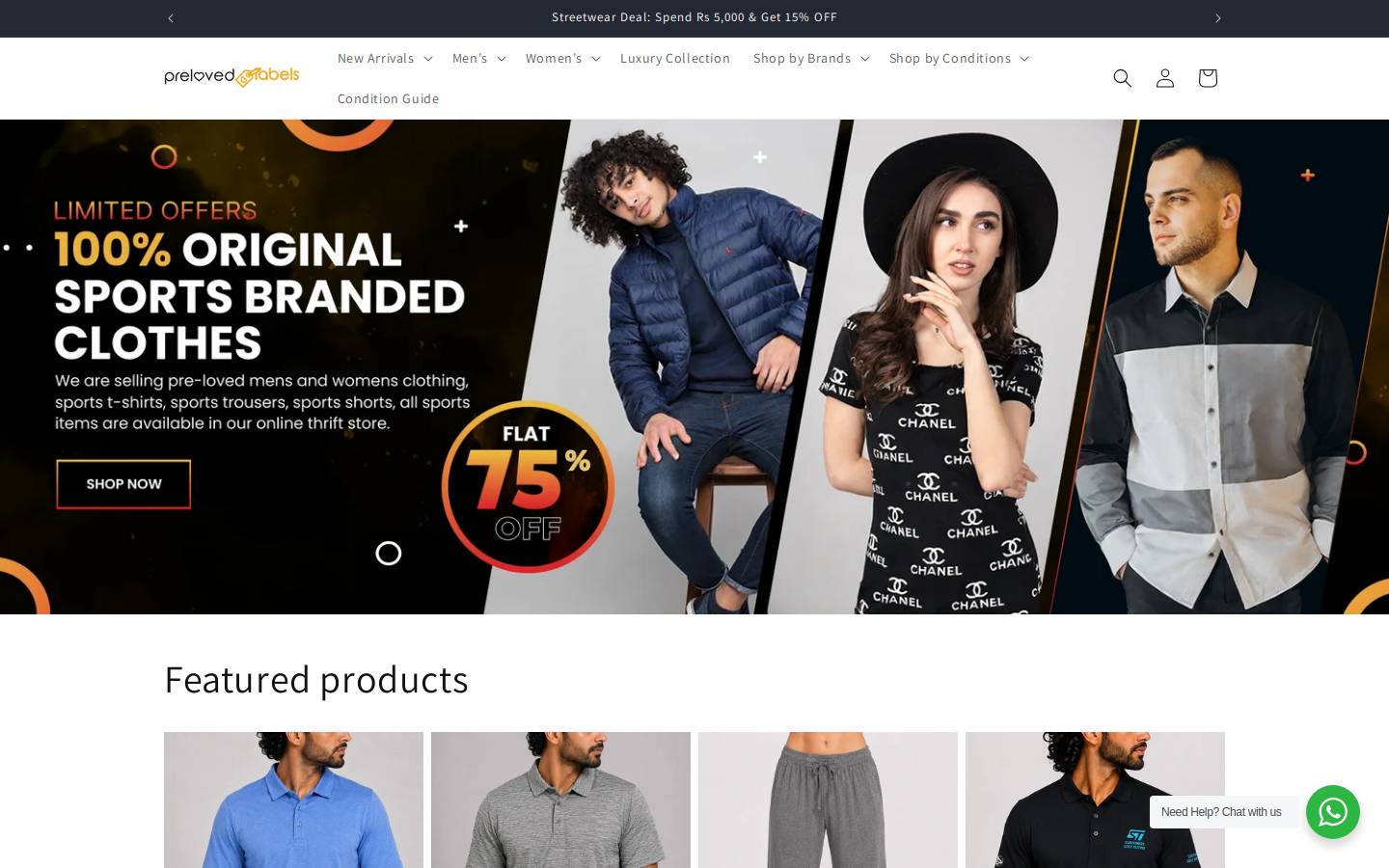 prelovedlabels.com homepage screenshot