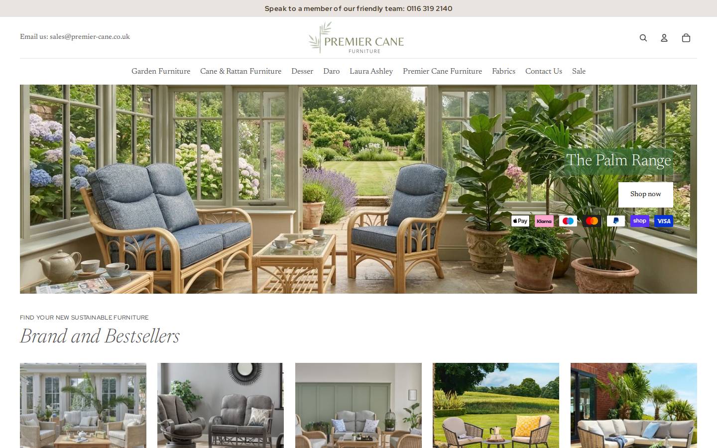 premier-cane.co.uk homepage screenshot