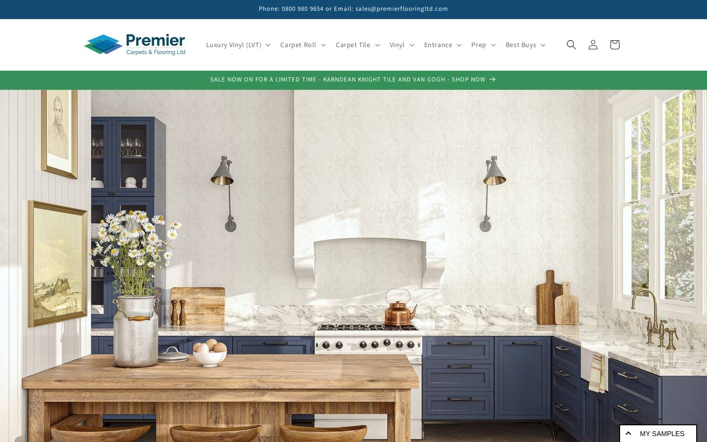 premierflooringltd.com homepage screenshot