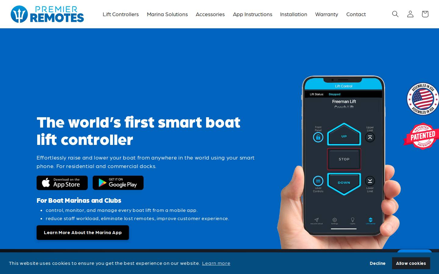 premierremotes.com homepage screenshot
