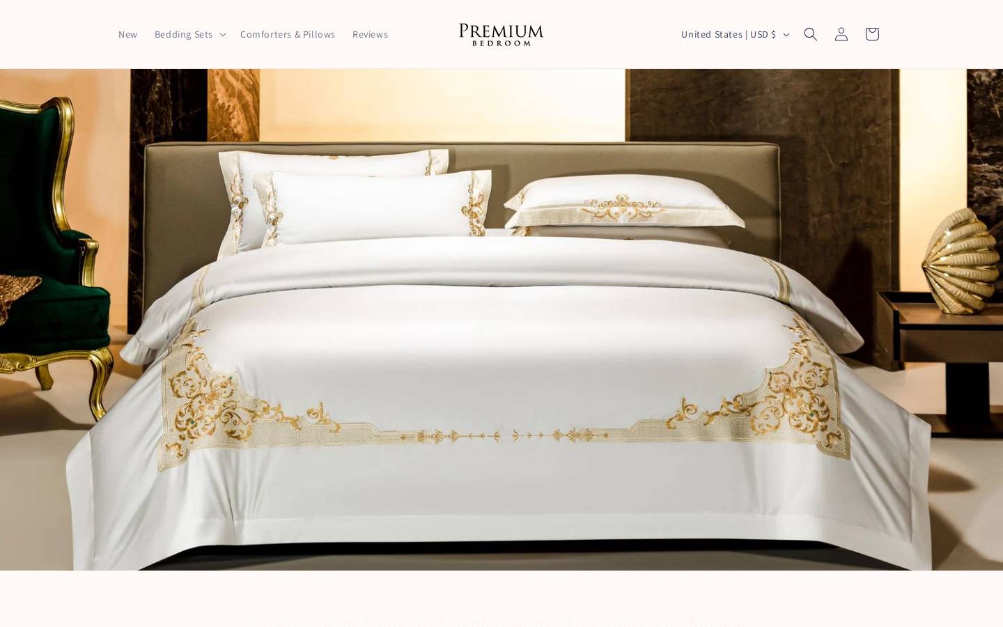 Premiumbedroom homepage screenshot