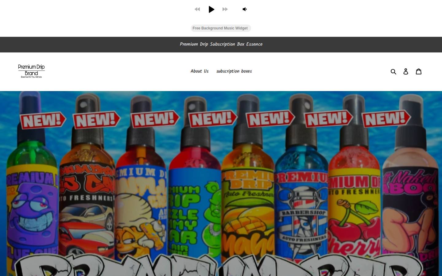 premiumdripbrand.com homepage screenshot