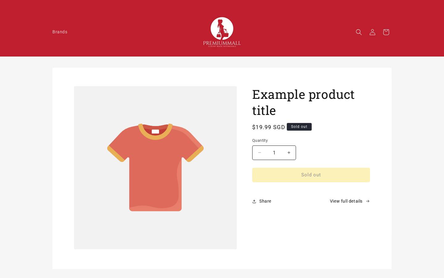 premiummall.sg homepage screenshot